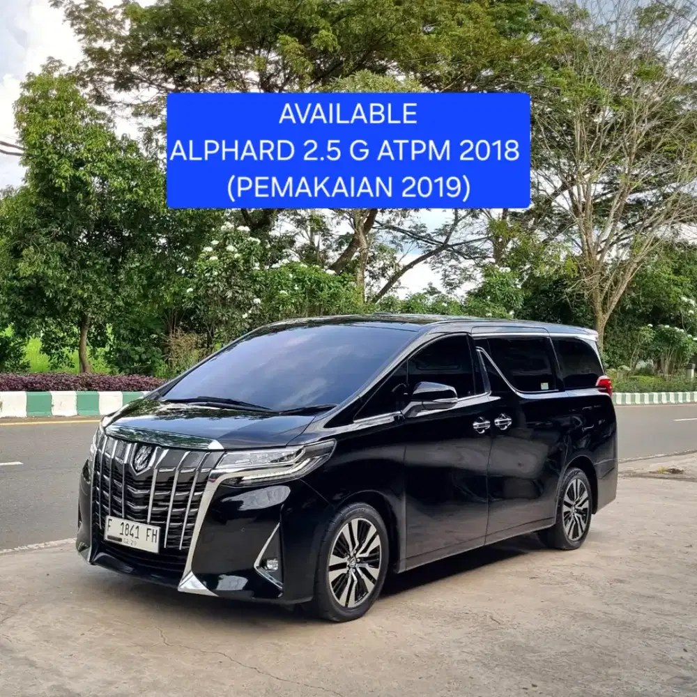 Toyota Alphard 2.5 G ATPM A/T 2019
