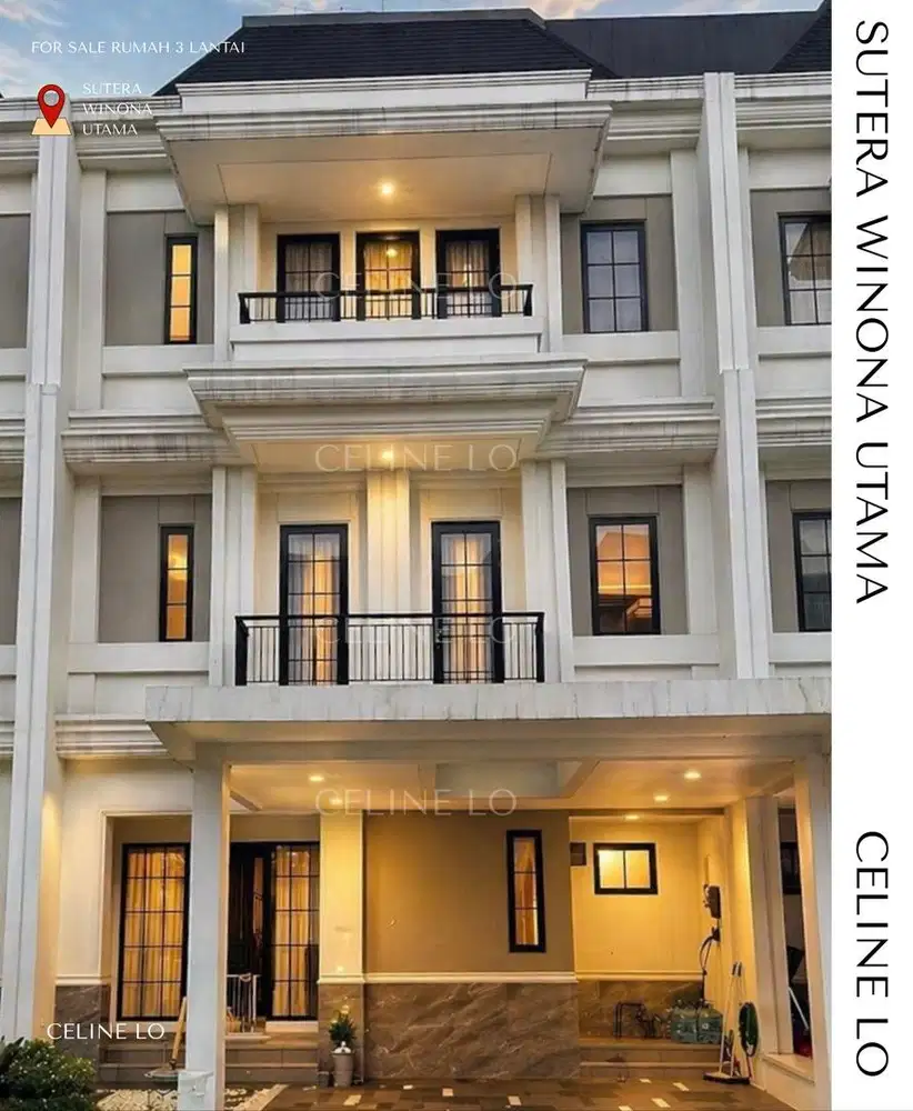RUMAH WINONA ALAM SUTERA 3 LANTAI SIAP HUNI | HARGA DI BAWAH PASARAN!
