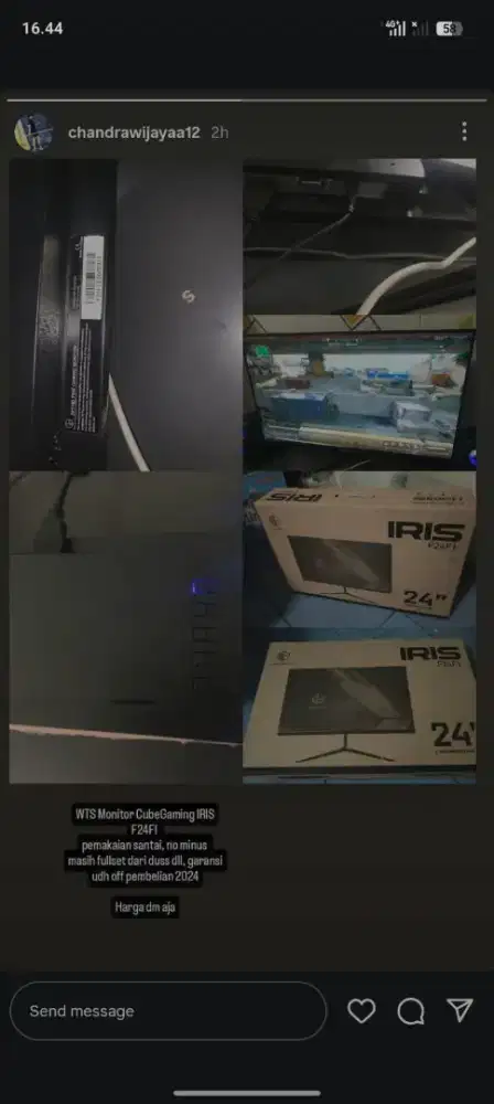 Jual monitor cube gaming 75HZ