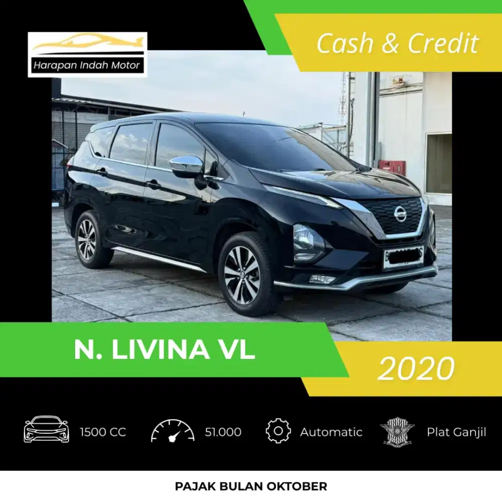 Nissan Livina VL 2020 Low KM 51RB