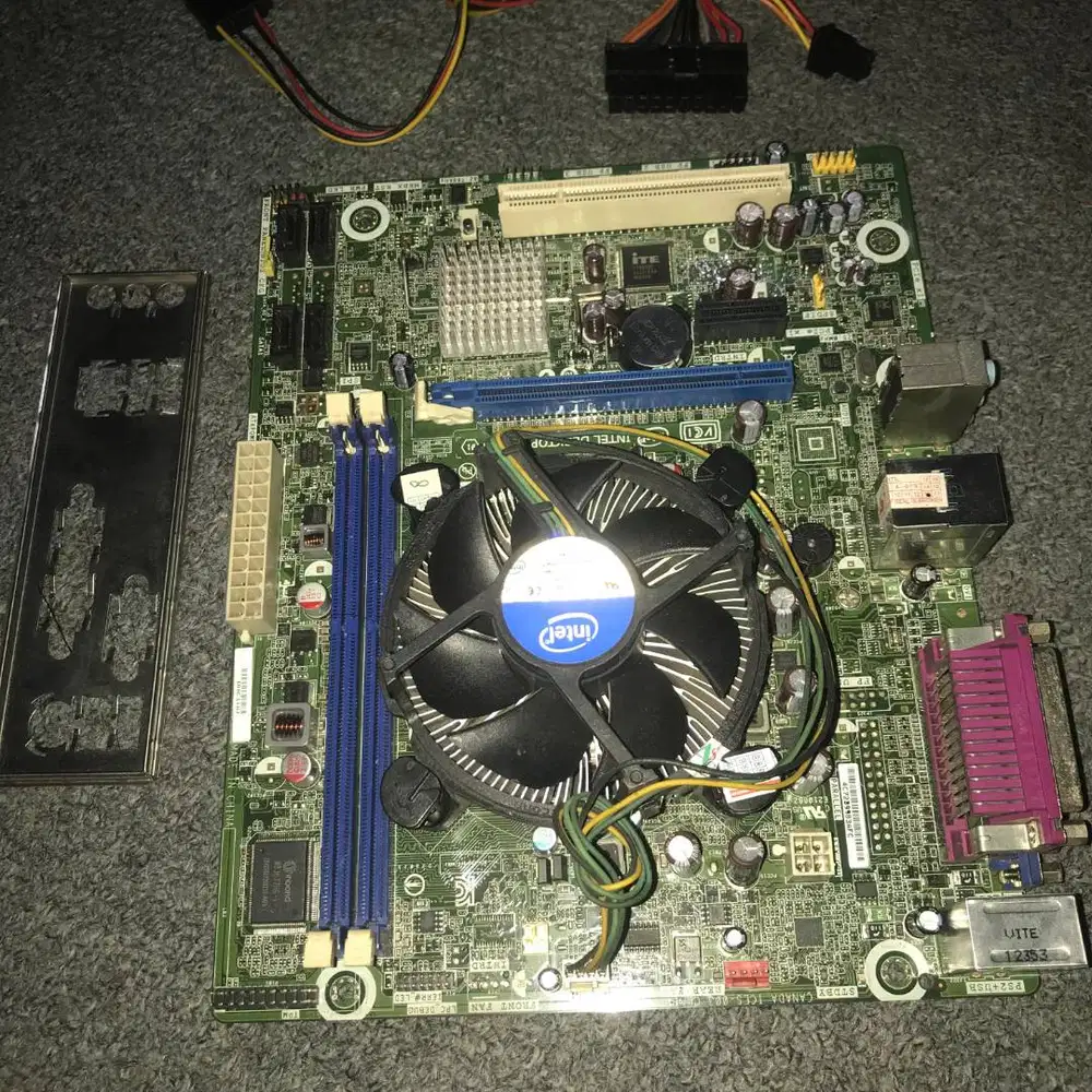 Motherboard intel i3 DDR 3 + PSU 350 watt