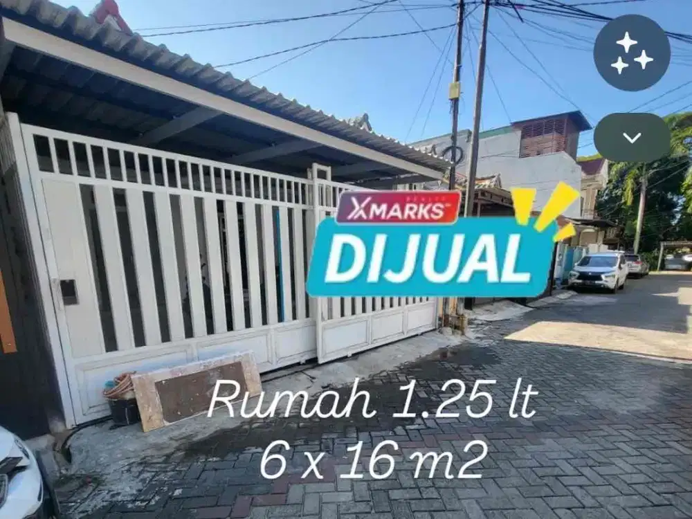 Dijual cepat Bu Rumah 6 x 16 m2,
 1, 25 lt di Citra 5 Shm hadap timur ada      2 kt 1+1 km, lb 77 m2 semi furnished, carport 1-2 mobil, survey & nego yuk!!