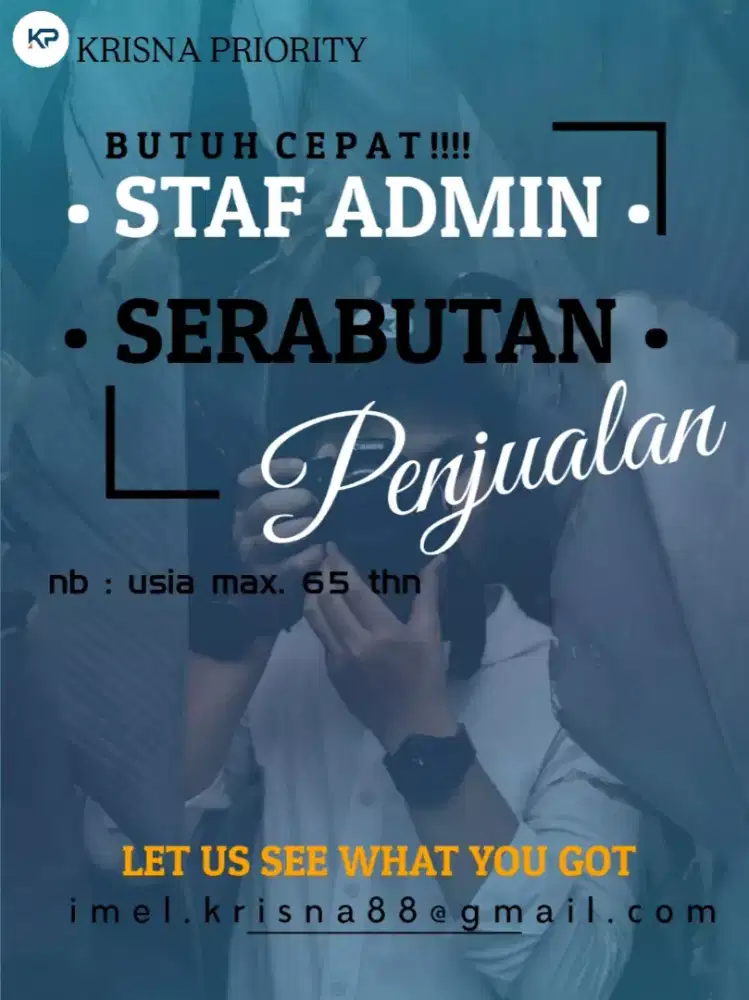 Butuh cepat karyawan.