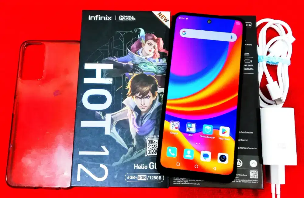 INFINIX HOT 12 6+5GB/128GB LENGKAP ORI