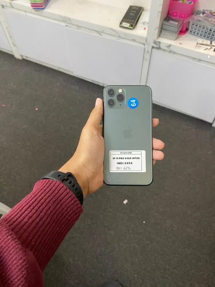 IPHONE 11 PRO 64GB FULLSET NOMINUS MENERIMA TT/KREDIT