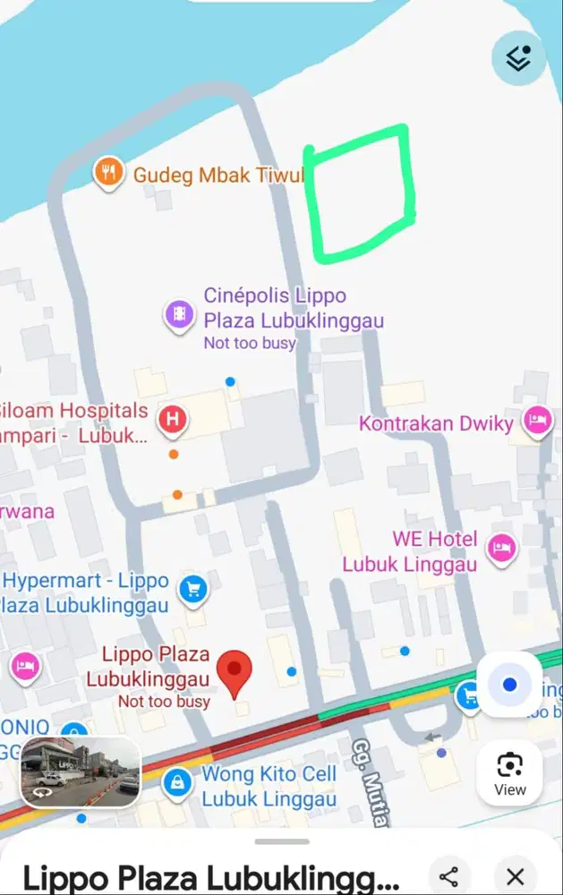 Dijual tanah kavling lokasi strategis Tabe Jemekeh Lubuk Linggau