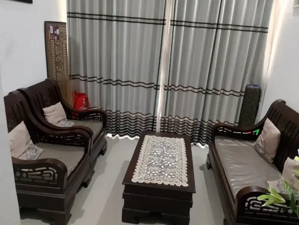 Jual satu set sofa jati murah