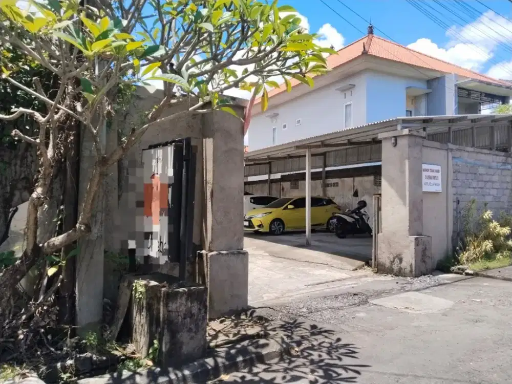 TANAH BERISI BANGUNAN DI JL NUSA INDAH DENPAAR TIMUR COCOK UNTUK KOS,GUDANG