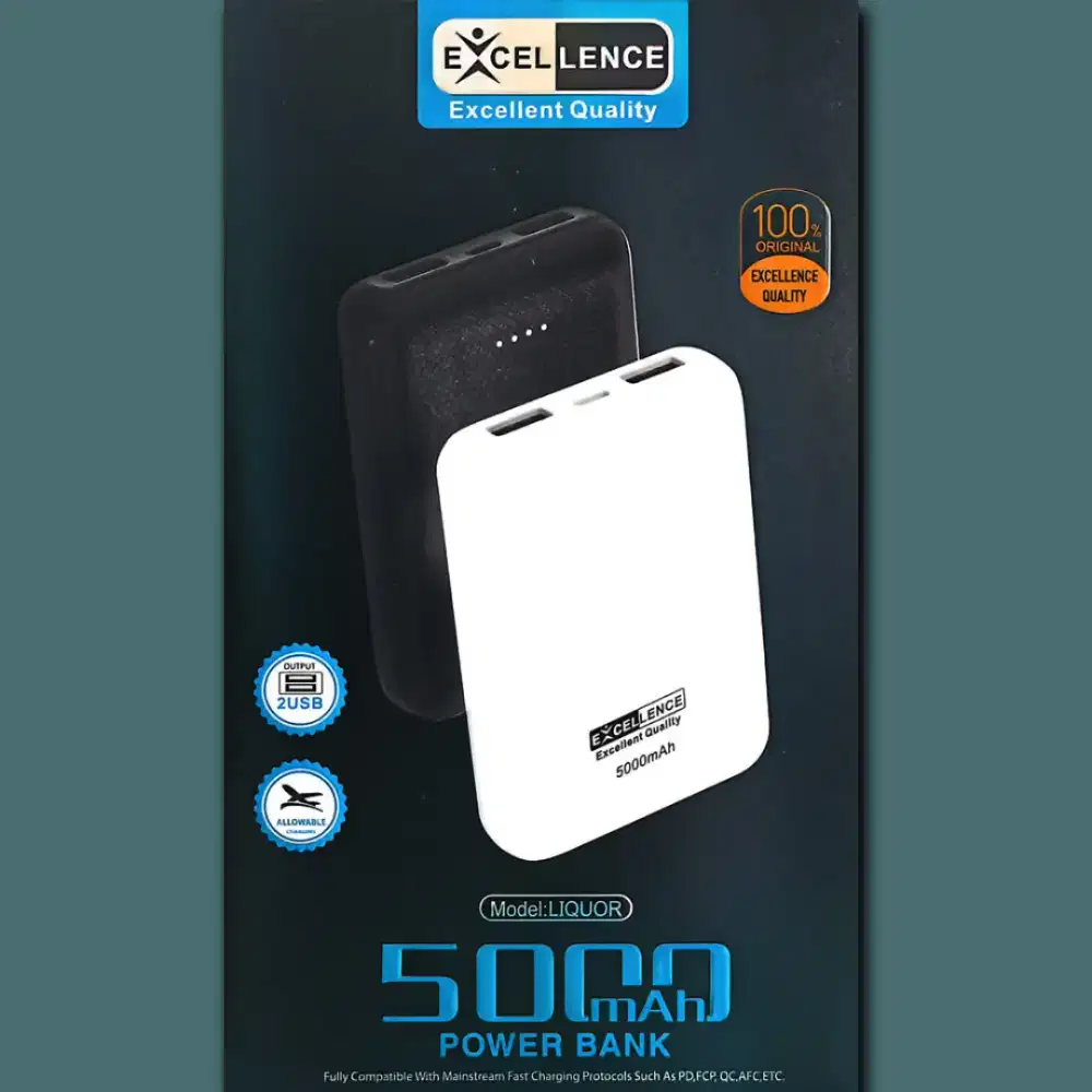 Power Bank Kapasitas 5000mAh Cocok Untuk Semua Merek Smartphone