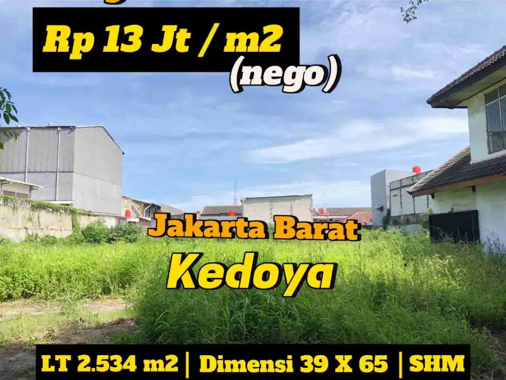 dijual tanah komersil di kedoya