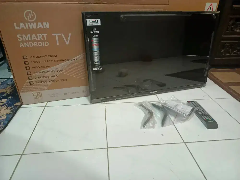 Tv android 32in baru laiwan