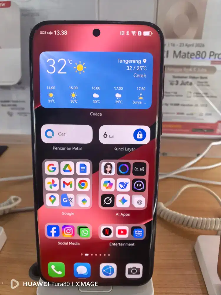 Huawei Pura 80 Pro 12/512 GB , Cicilan 0% 24 Bulan,Tukar Tambah