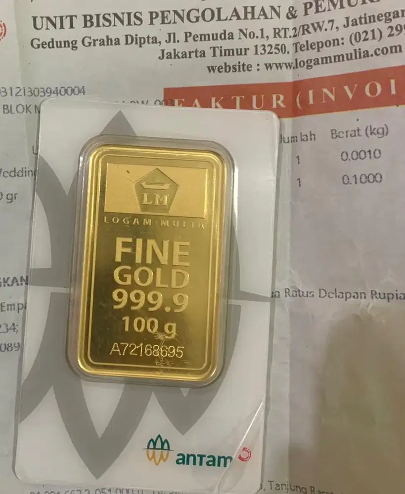 Jual antam 100gr