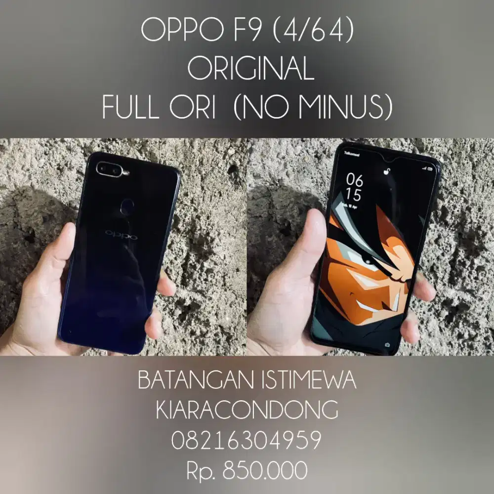 OPPO F9 ORIGINAL (4/64) ISTIMEWA