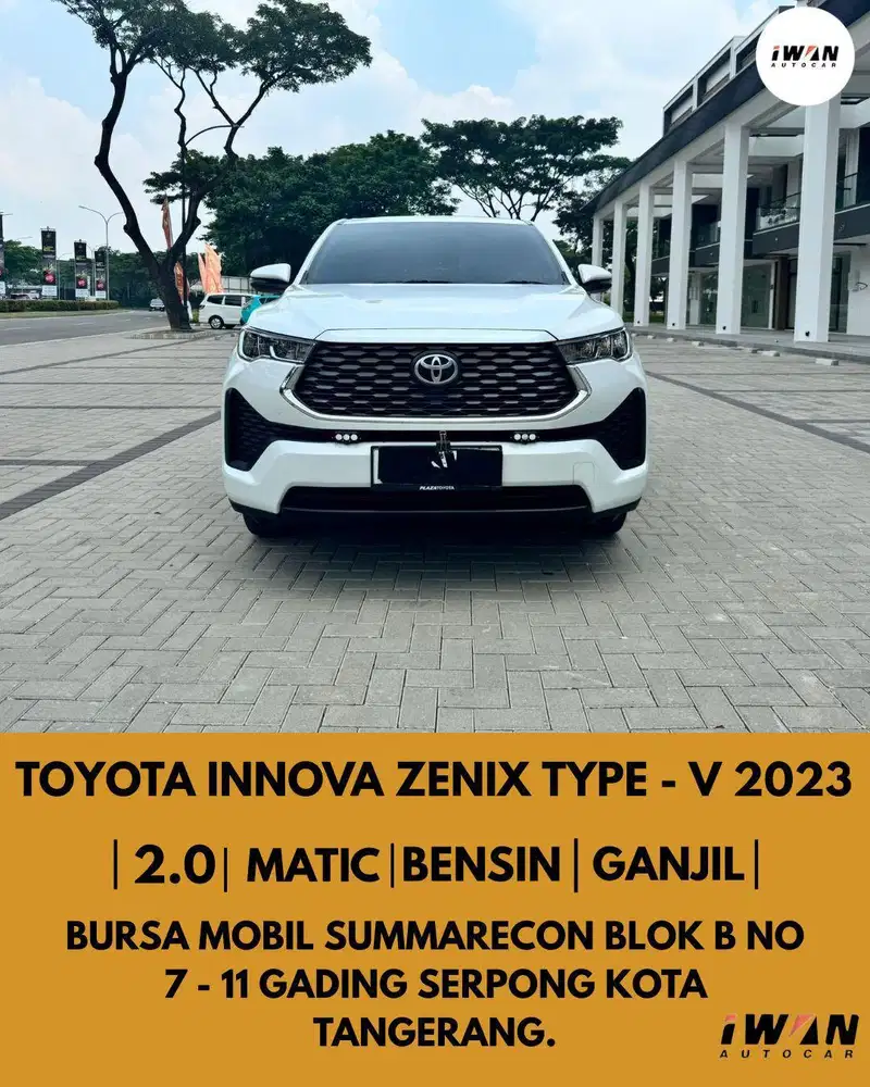 TOYOTA INNOVA ZENIX V 2.0 BENSIN AT 2023