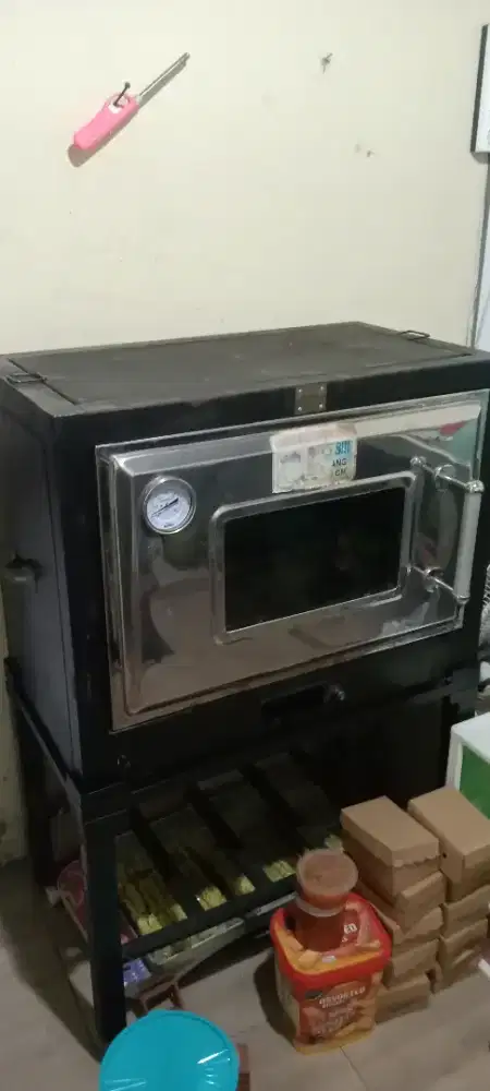 Oven gas 80x60 pintu stainles jarang ada