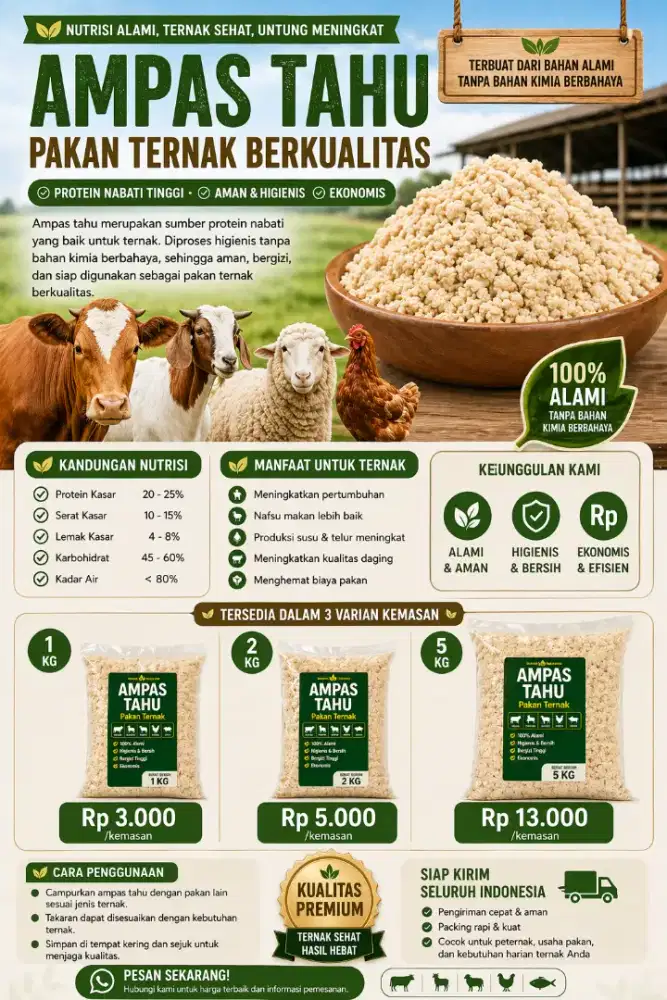 Pakan ternak alternatif (harga per 1kg)
