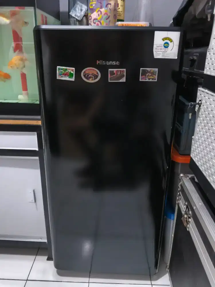 Kulkas merk Merek：Hisense
Model：RR198D4IBN