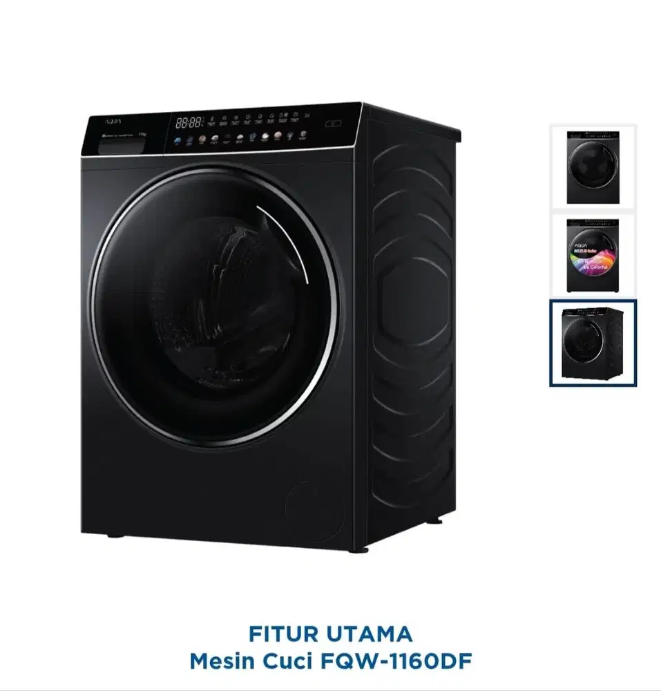 Mesin cuci AQUA FQW-1160DF, baru, front load