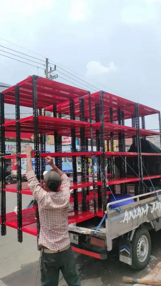Rak besi rak gudang rak serbaguna