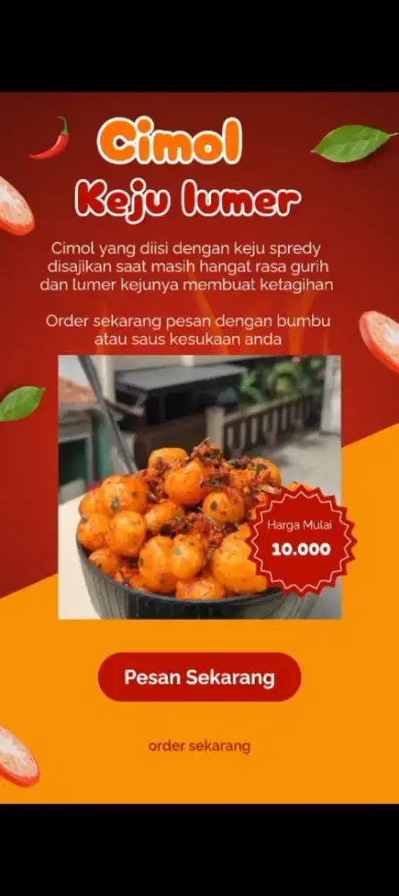 Jaga cimol keju lumer