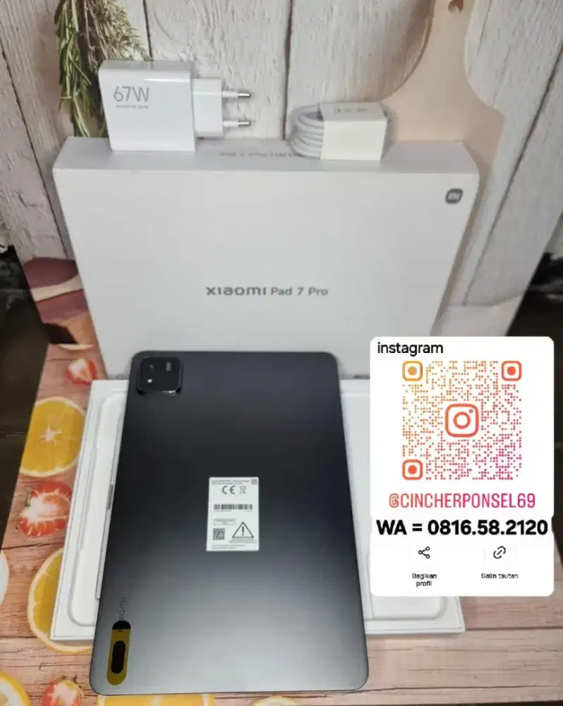 Jual Xiaomi Pad 7 Pro 12/512 likenew istimewa  bekas review saja