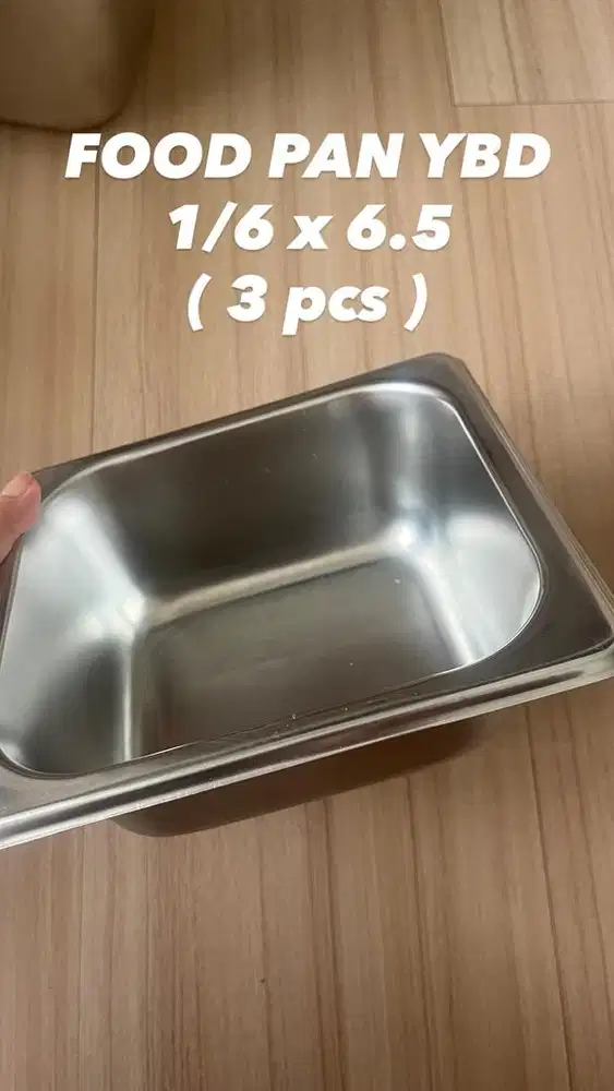 FOOD PAN YBD 1/6 x 6.5 cm anti karatt stainless