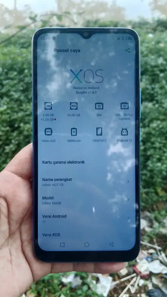 infinix ram4+1/64 no minus