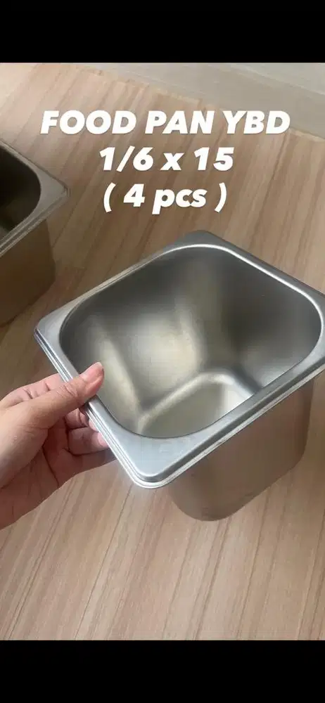FOOD PAN YBD 1/6 x 15 cm ANTI KARAT STAINLESS