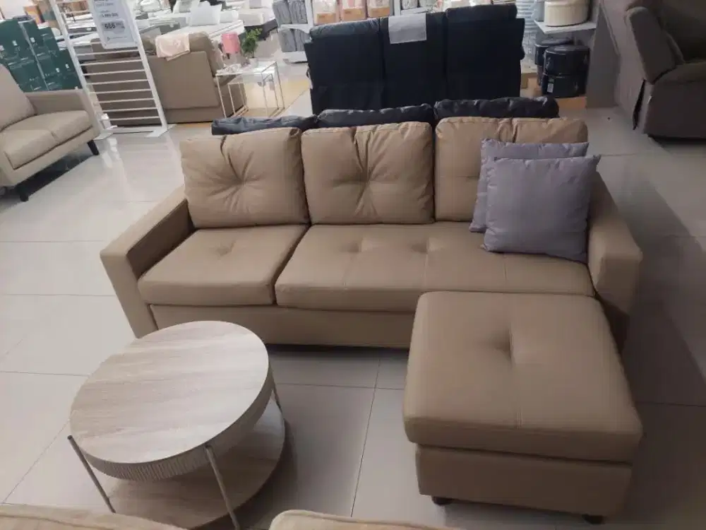 Sofa L tasyi kulit