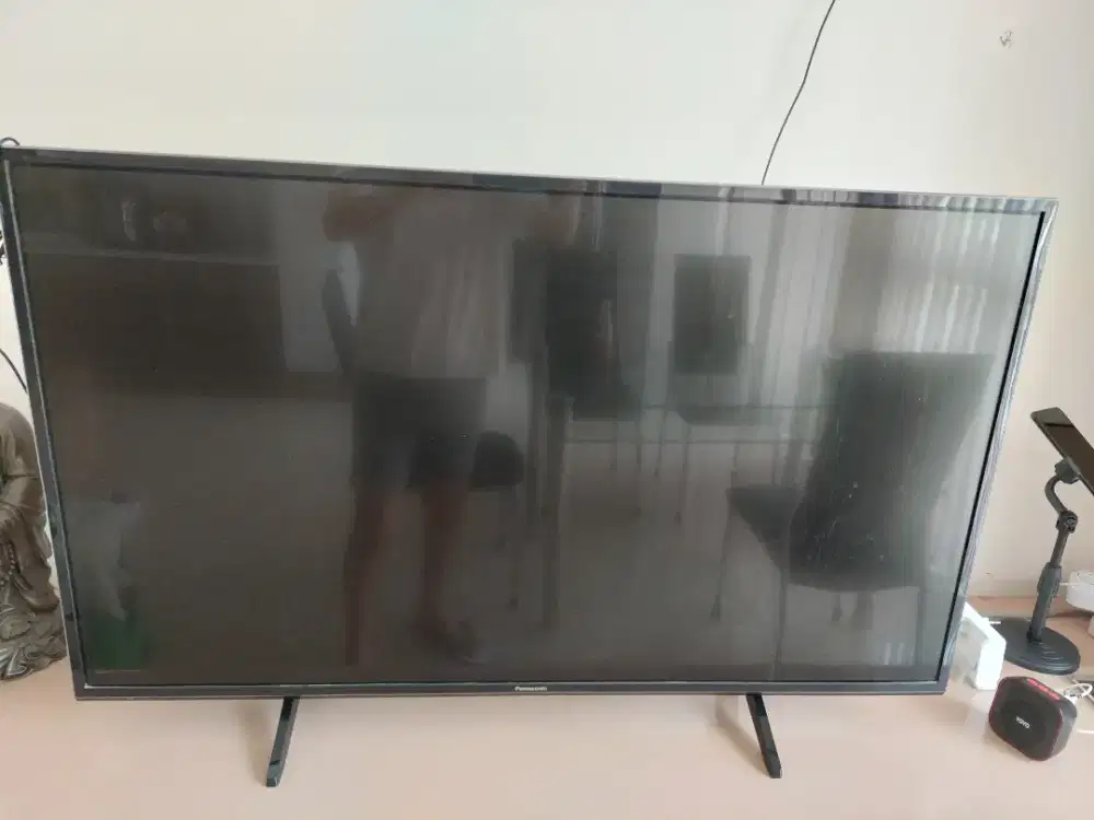 tv panasonic 43 inchi smart tv, kondisi layar bergaris