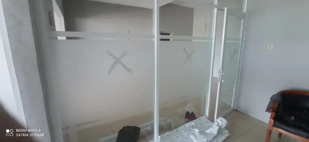 Stiker sandblast polos sticker kaca film oneway & stc buram ice polos