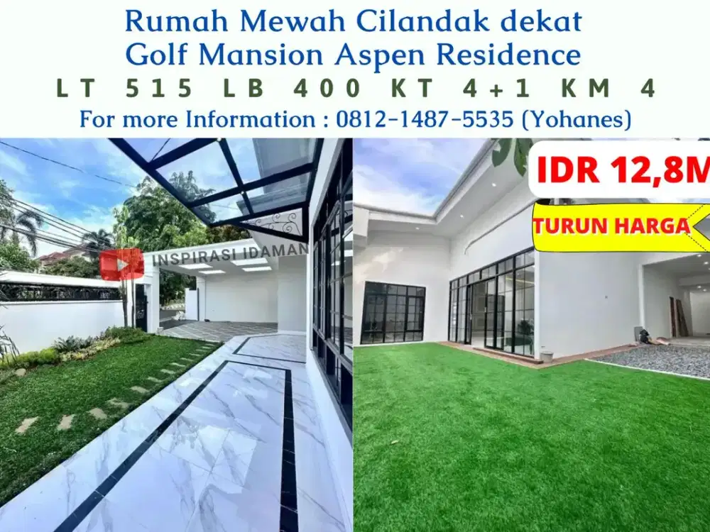Rumah Mewah Cilandak dekat Golf Mansion Aspen Residence