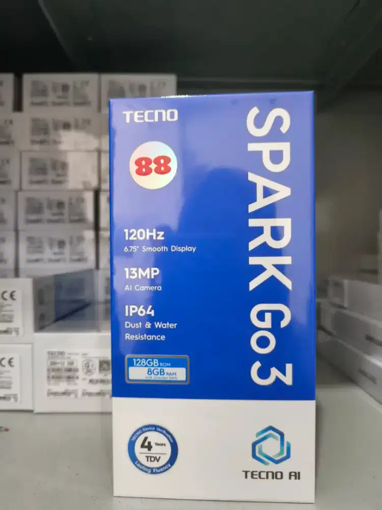 Tecno Spark Go 3 4/64 New Garansi Resmi Promo Bandung