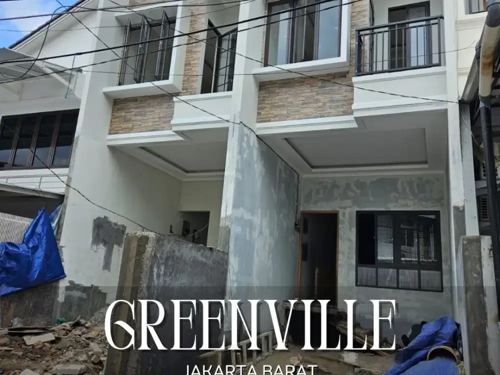 DIJUAL/DISEWA CEPAT RUMAH BARU DIKOMPLEK EKSKLUSIF GREENVILLE JAKARTA BARAT