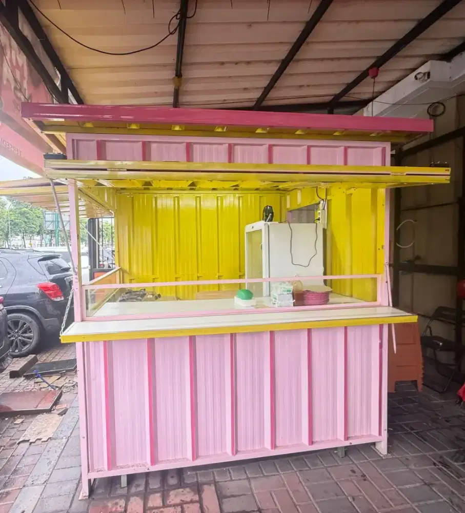 Dijual Booth Lapak semi contener masih baru