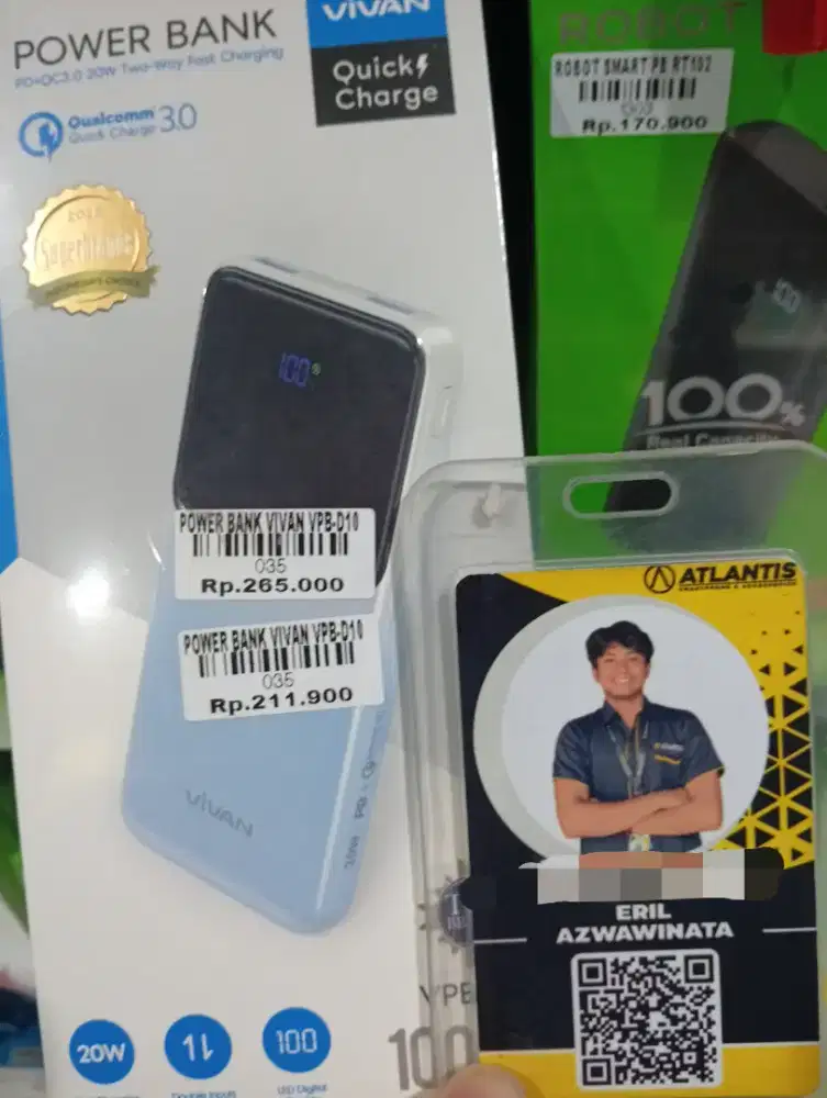 POWER BANK VIVAN VPB-D10 l ATLANTIS DAHSYAT