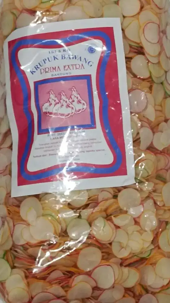 Krupuk Bawang Warna Warni Prima Extra Asli Bandung 5kg