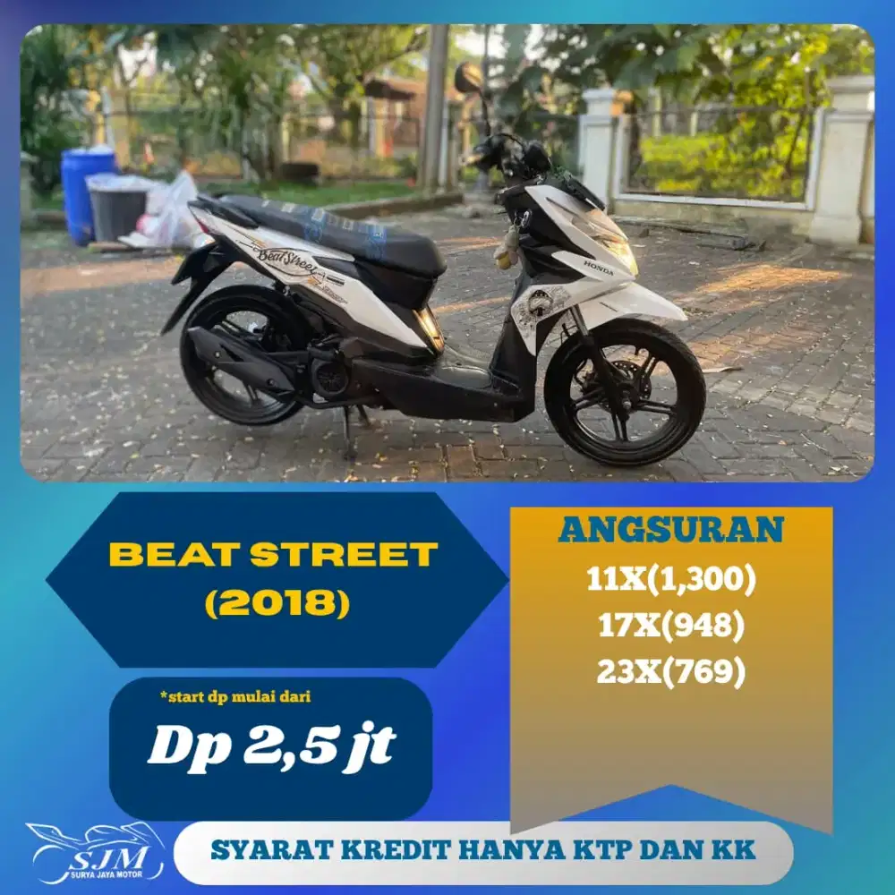 HONDA BEAT STREET 2018 CASH & KREDIT