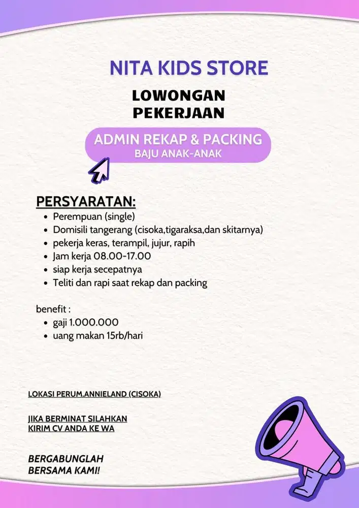 Admin rekap & packing