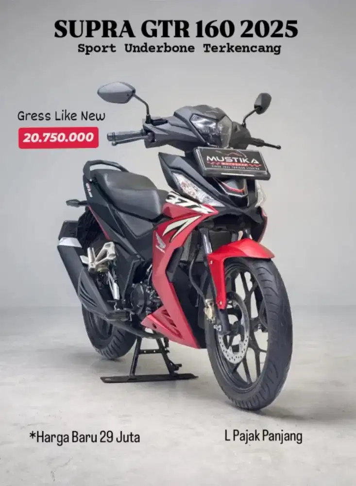 Honda Supra GRT tahun 2025