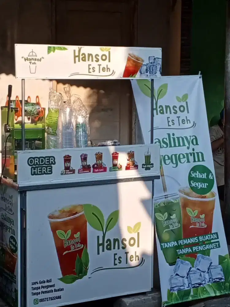 Di jual stand es teh