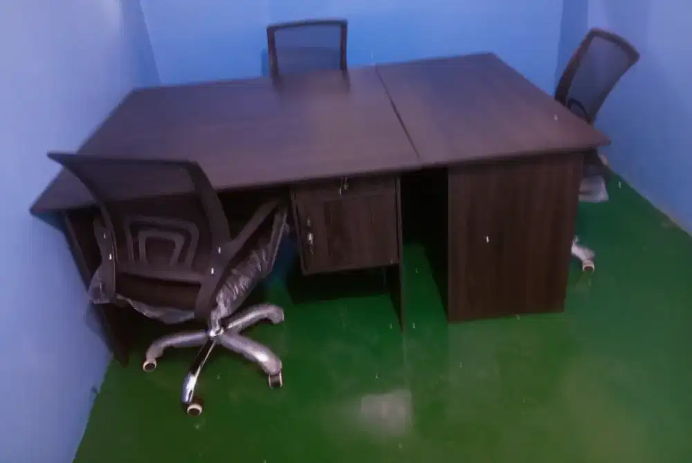 Meja Kerja, Meja Kantor, Meja Komputer + Kursi Kantor  Baru