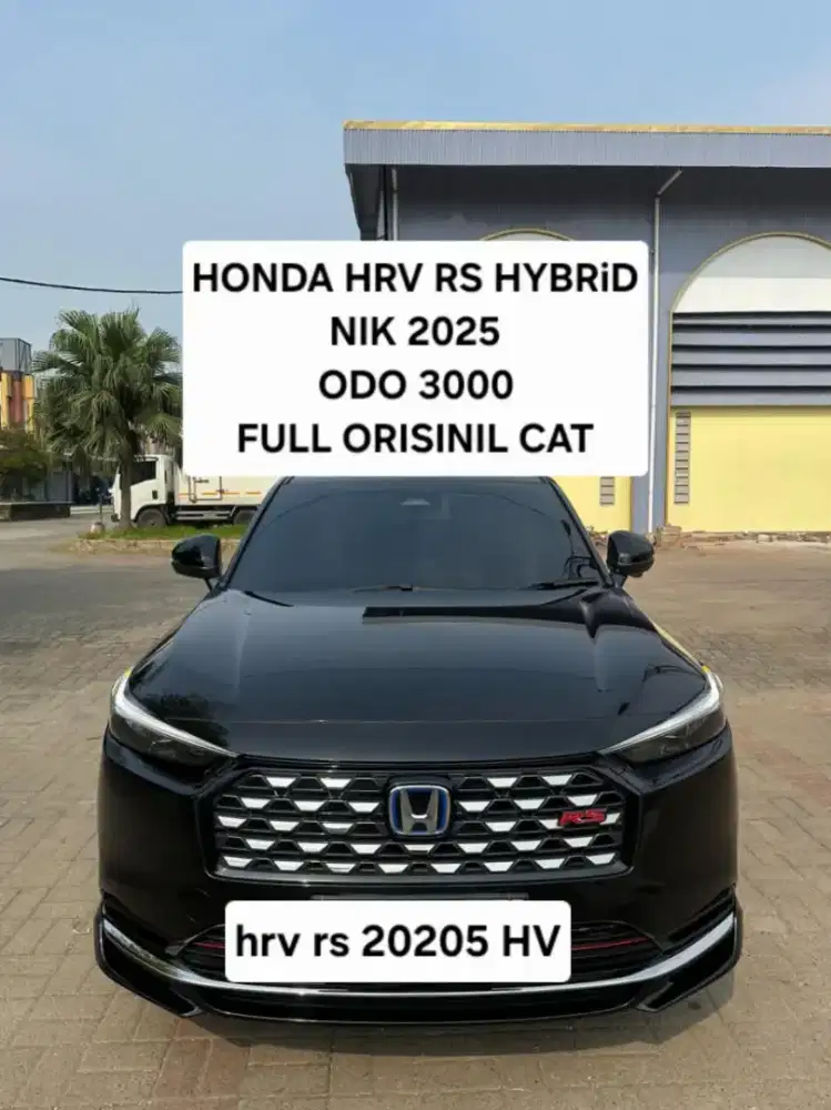 Honda Hrv 2025 RS Hybrid Hv odo3rb 2026 Panoramic 2024 hitam