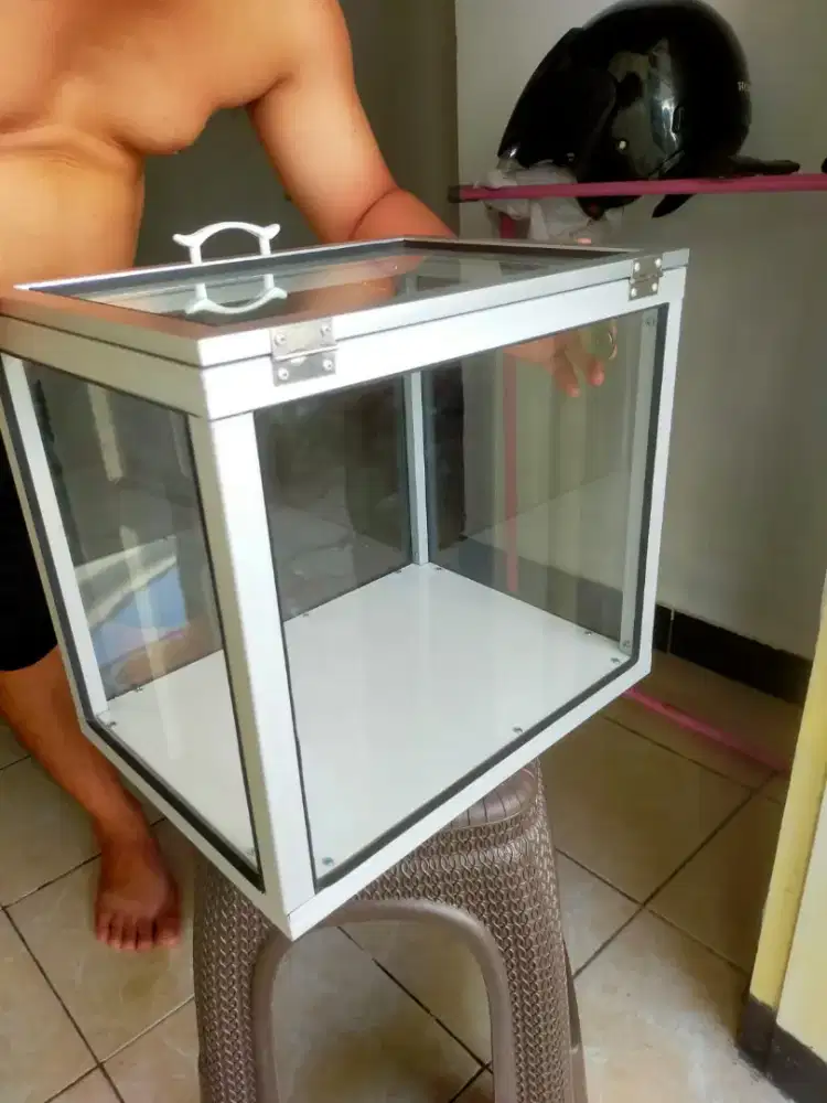 Akuarium buah potong lotis rujak jambu kristal