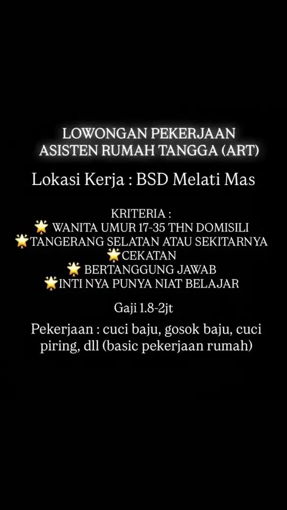 LOKER ART (BSD MELATI MAS)