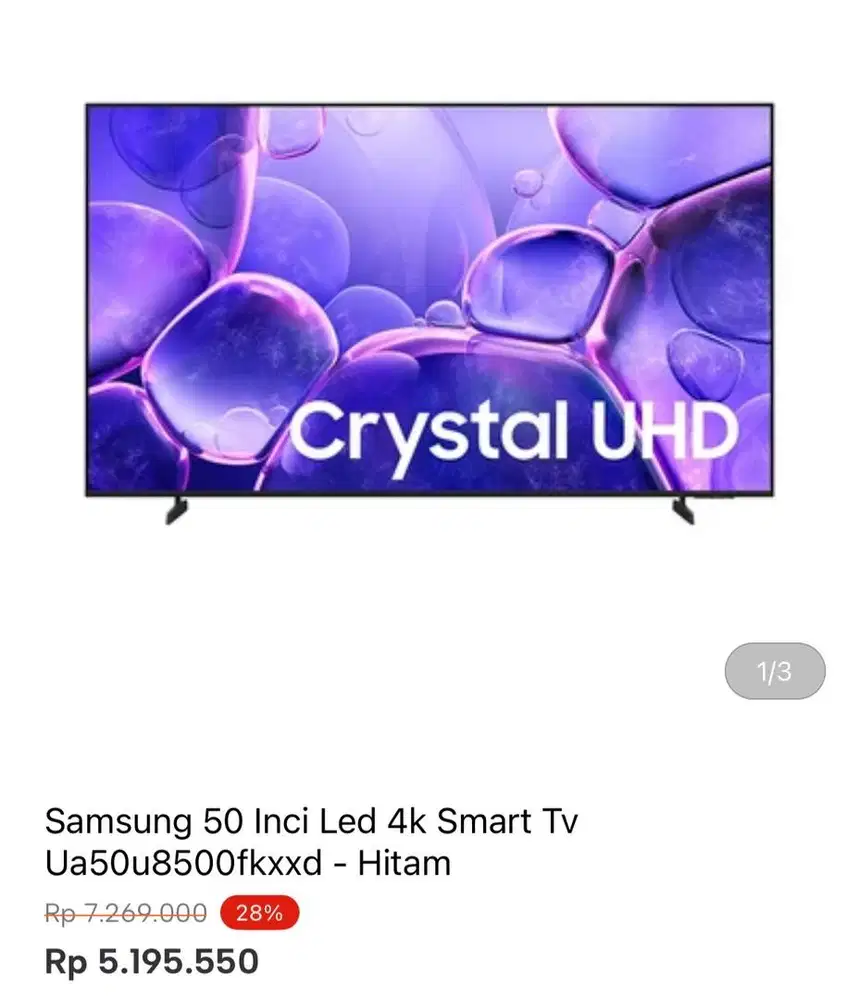 SAMSUNG SMART TV 4K 50inci