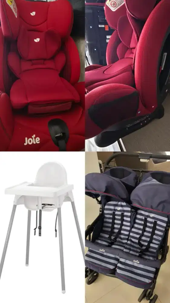 BUNDLING 2carseat, 2babychair, 1 stroller twin