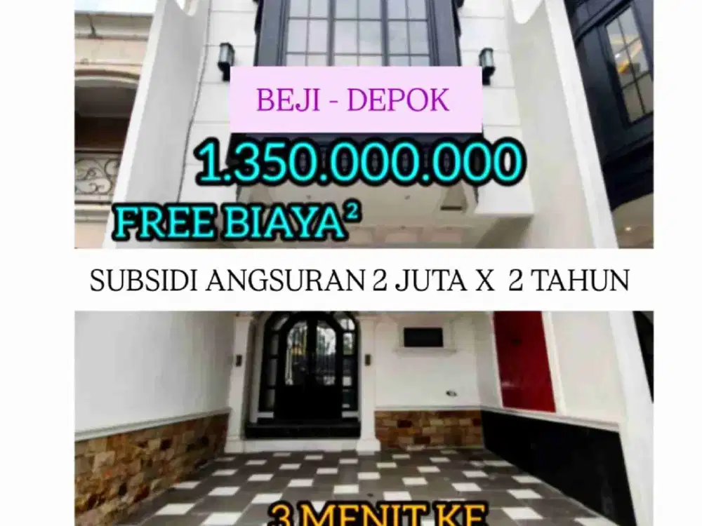 RUMAH BARU 2 UNIT FREE BIAYA²  NEMPEL JAGAKARSA