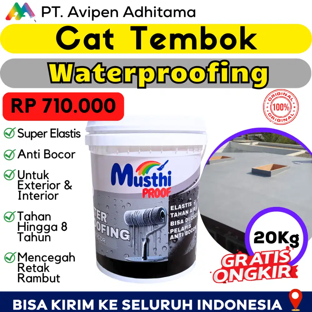 Cat Waterproofing Anti Bocor 20 Kg Untuk Dinding & Atap Rumah Bandung